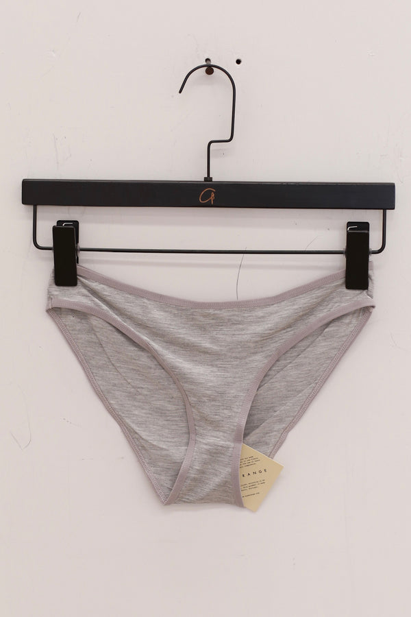 BASERANGE Women's shorts and panties UNBE series collection France BAS-UNBE-BA-SU25-GREY MELANGE